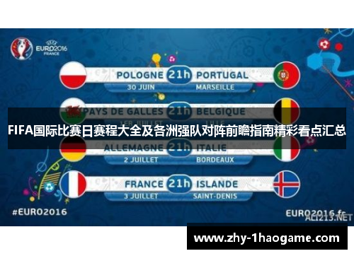 FIFA国际比赛日赛程大全及各洲强队对阵前瞻指南精彩看点汇总 FIFA国际比赛日赛程大全及各洲强队对阵前瞻指南精彩看点汇总